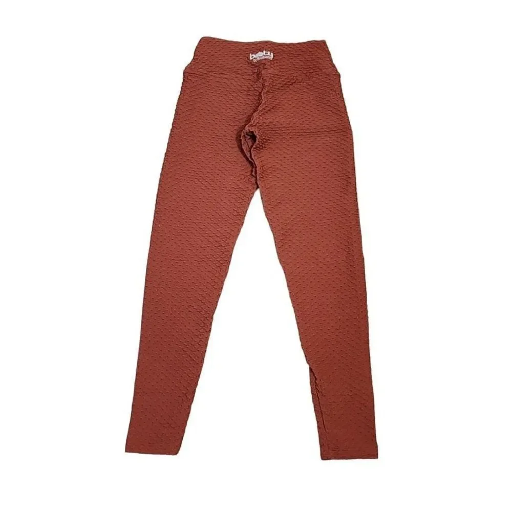 Booty By BraBants One Size Croco Leggings in Rust